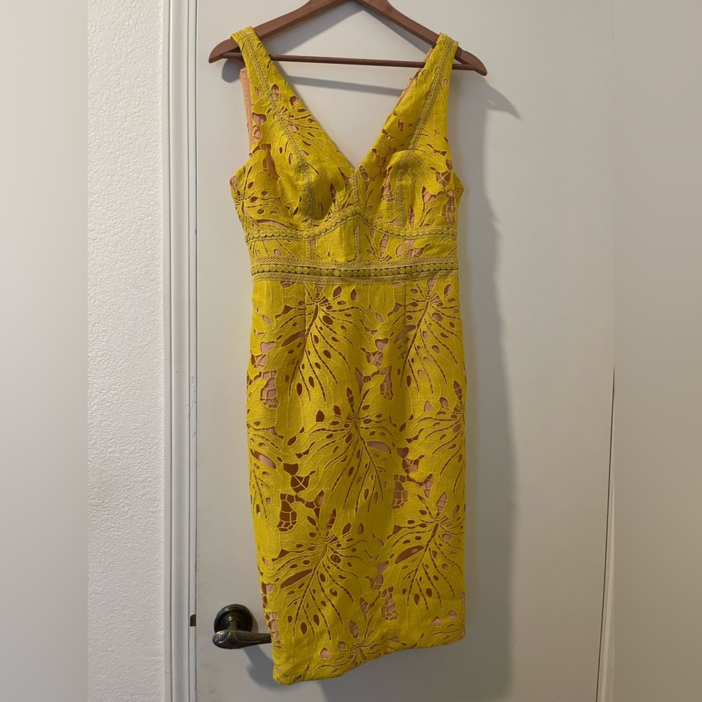 NWT Anthro Yellow Dress
